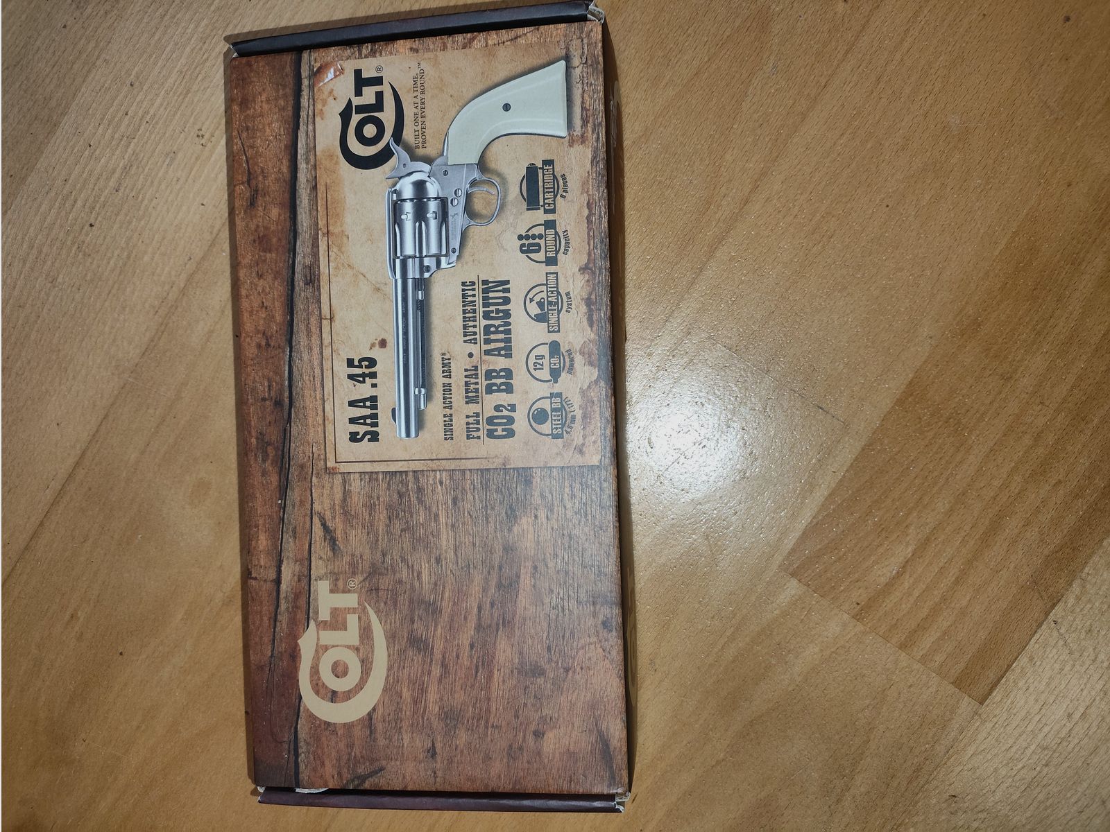 Colt "Peacemaker" SAA Nickel Co2 Revolver Kaliber 4,5 mm BB