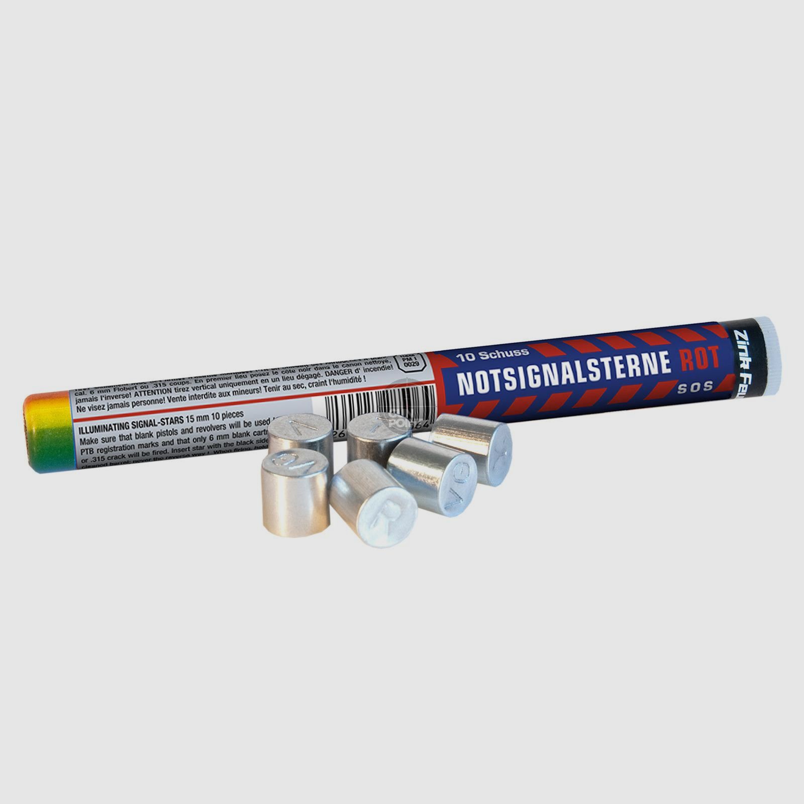 ZINK Effektmunition - Notsignalsterne rot 10 tlg.