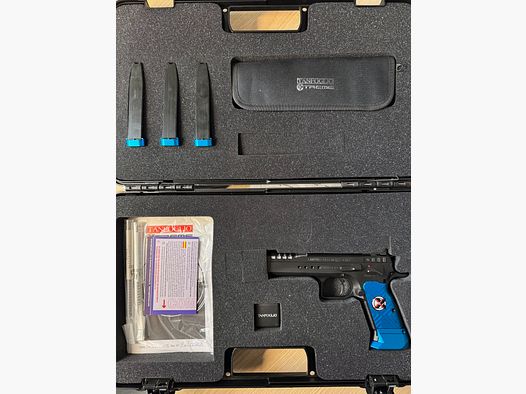 Tanfoglio Limited Custom XTREME 9 mm jak nowy, w zestawie 4 magazynki i walizka