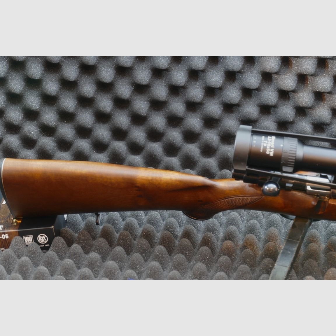 Repetierowy karabin, system 98, producent Luger, model L99, 30-06Spr, montaż EAW dla szyny wewnętrznej Zeiss