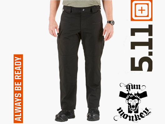 5.11 Stryke-Hose W/Flex-TAC TM Farbe 019 Schwarz Größe 32/36 (74369)