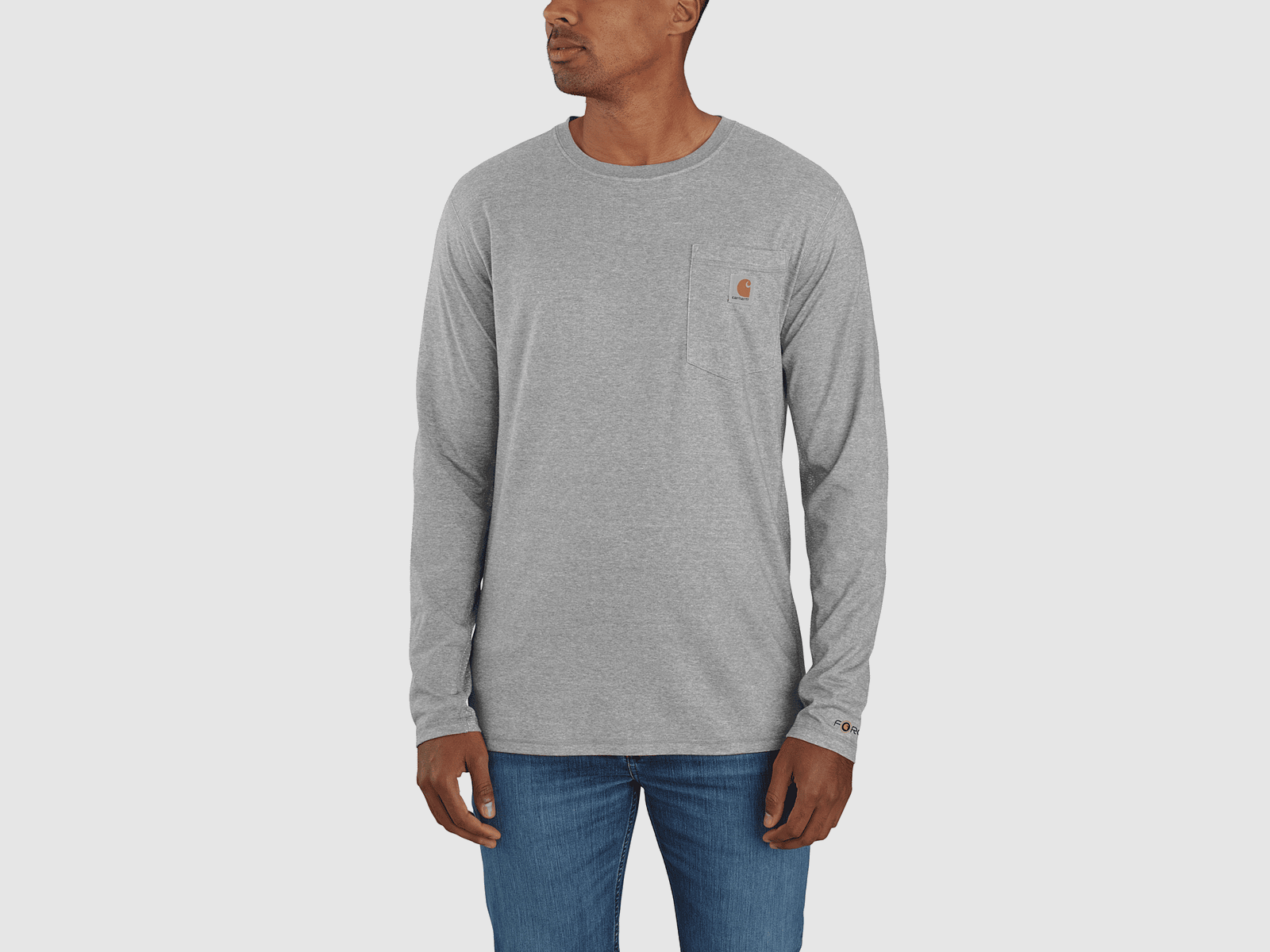 Carhartt Carhartt Force™ Relaxed L/S T-Shirt Men Heather Gray 2XL