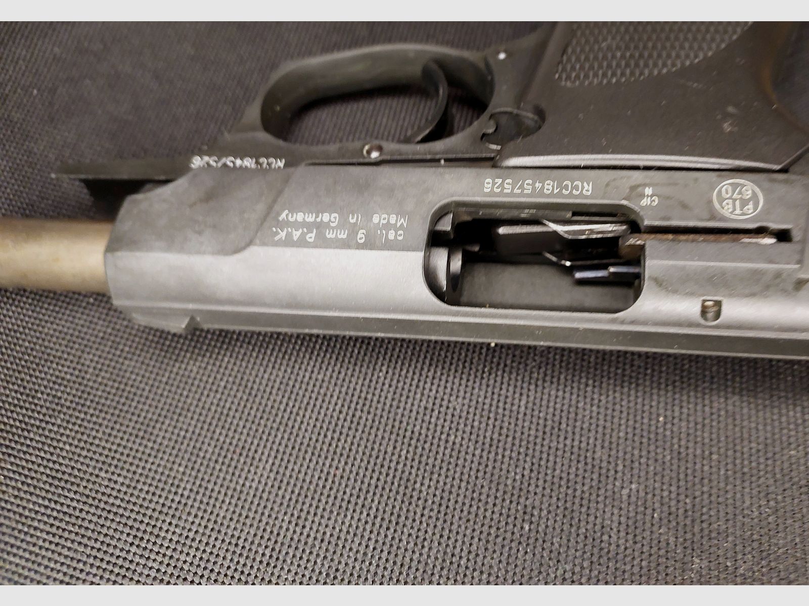 Pistola de alarma Röhm RG88 niquelada (PTB 670) RG 88 en muy buen estado!