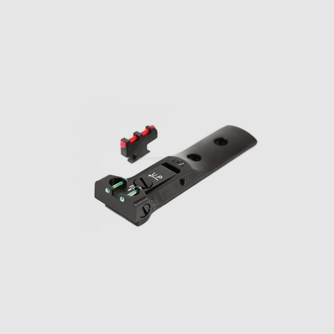 LPA TXT SIGHT FOR S&W REAR GREEN FRONT RED FIBERGLASS WITH HANGING FRONT SIGHT
