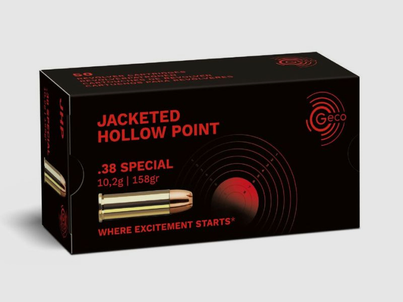 GECO .38 Special Jacketed Hollow Point 10,2g/158gr - 50 Patronen