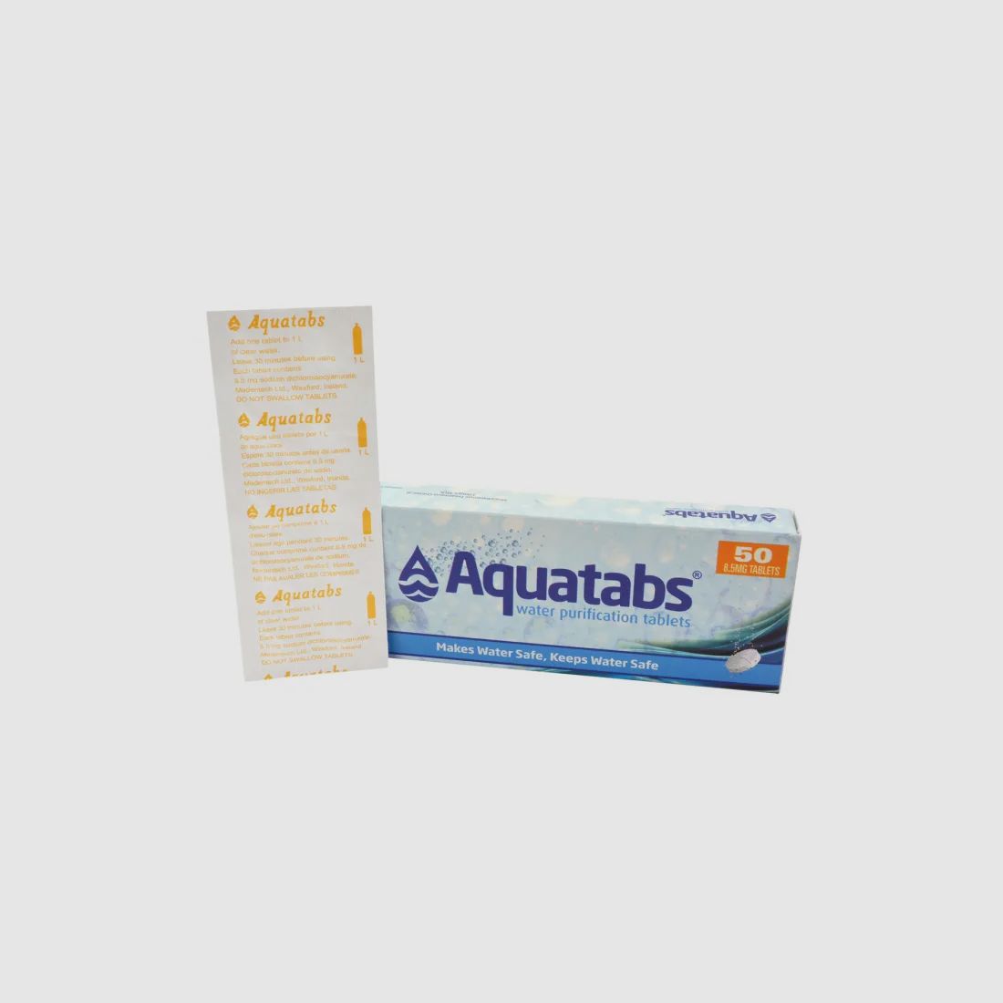 Medentech® Aquatabs® 50 tabletas para la desinfección del agua