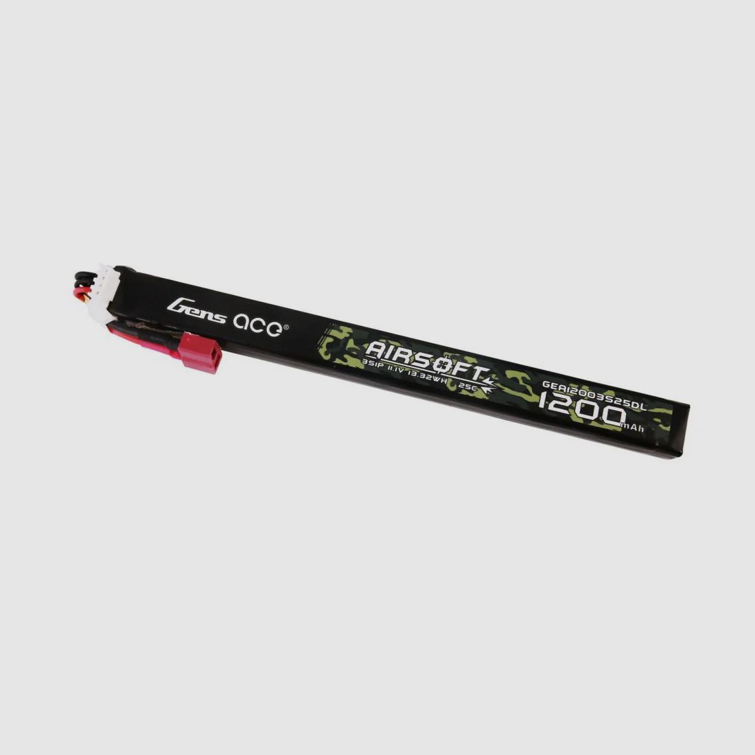 Gens Ace 25C 1200mAh 3S1P 11.1V AK Type LiPo-Akku mit T-Stecker