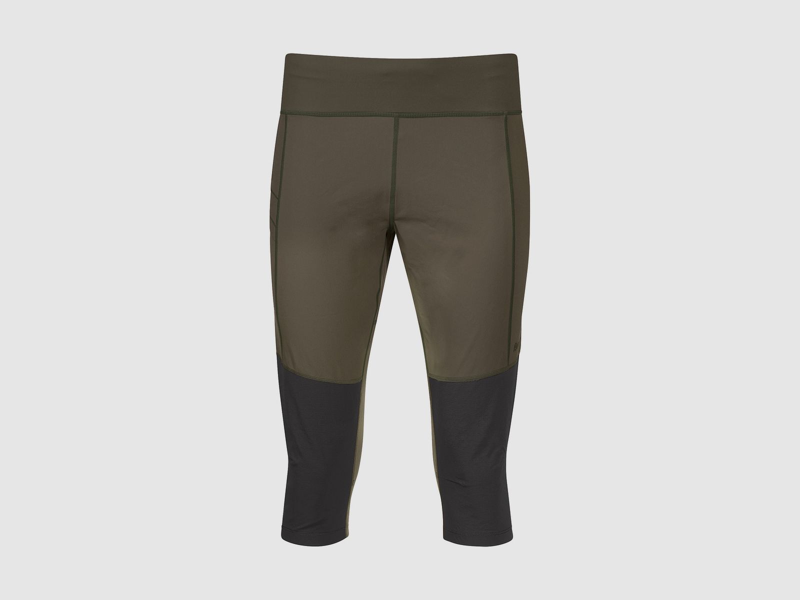 Bergans Fløyen ¾ Outdoor Tights Women Dark Green Mud/Dark Shadow Grey XS