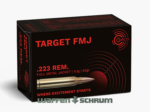 Geco Target 4,1g - 63gr. .223Rem confezione da 50.