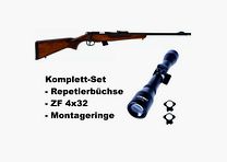 SET Hatsan herhalingsgeweer Escort Wood .22lr met richtkijker 4x32