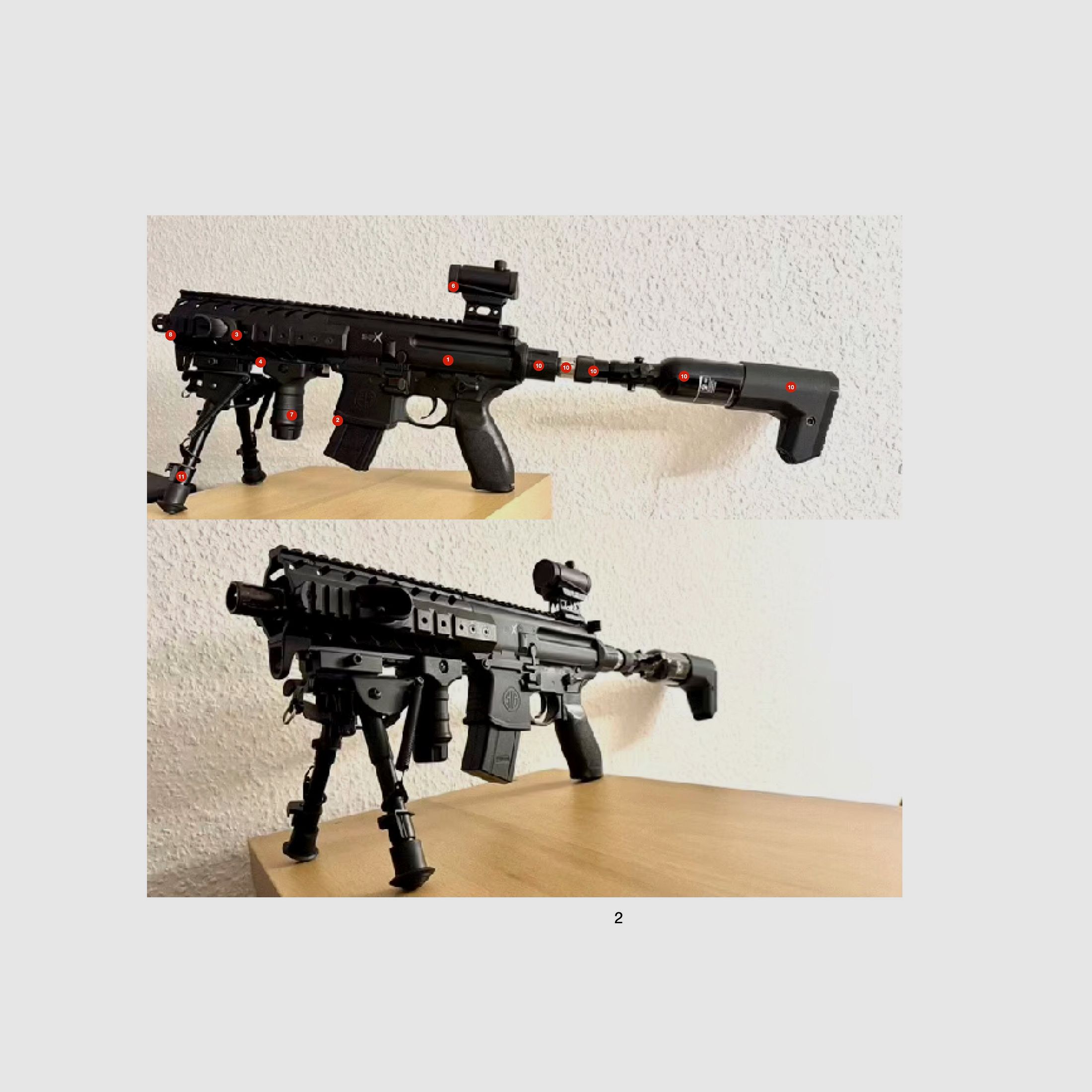 Sig Sauer MPX Gen1 - PCP- und Co2-Wechselsystem und viel Zubehör! - VB