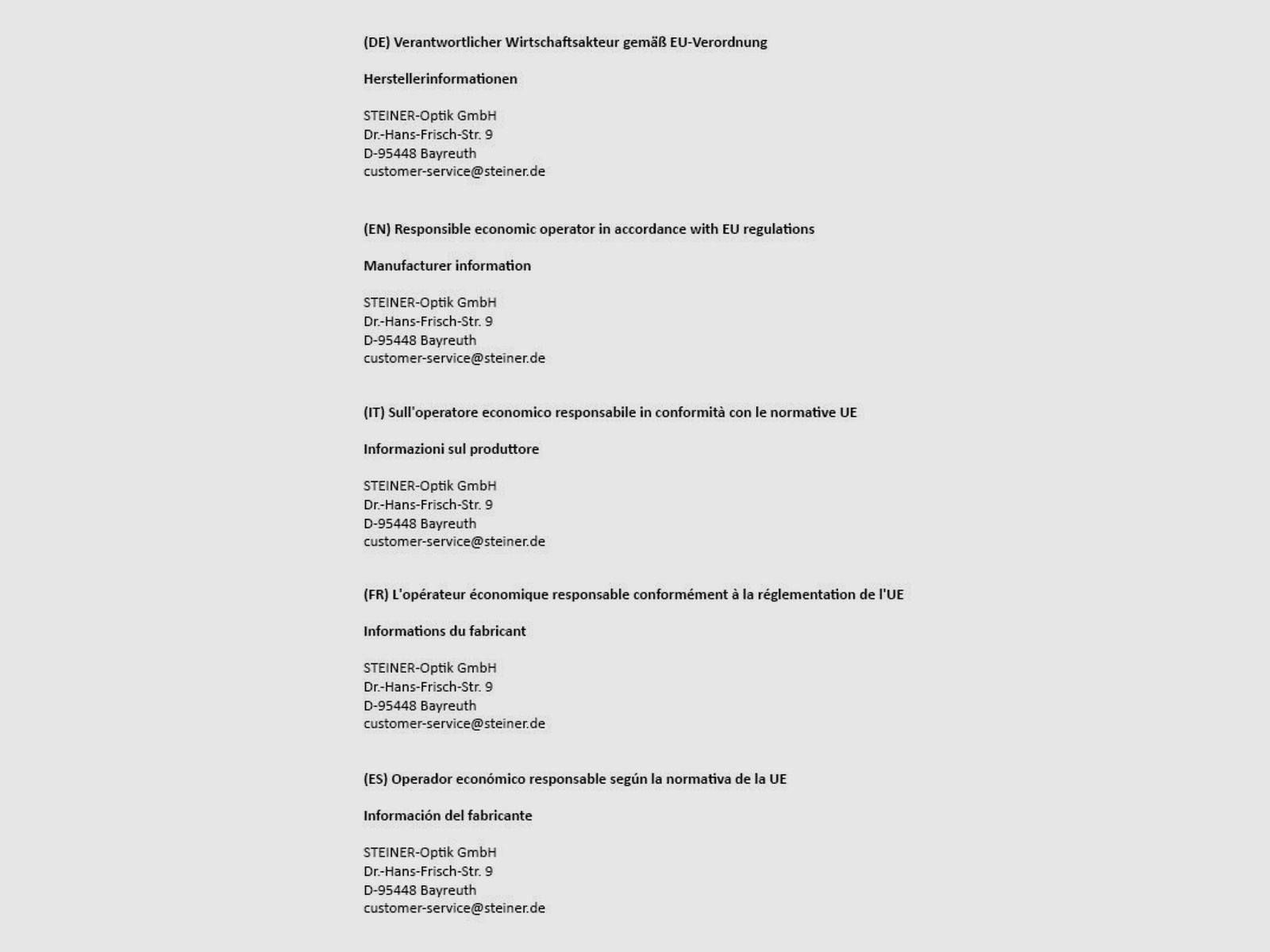 STEINER eRanger LRF 10x42 Verrekijker inclusief afstandsmeter en ballistiekrekenaar