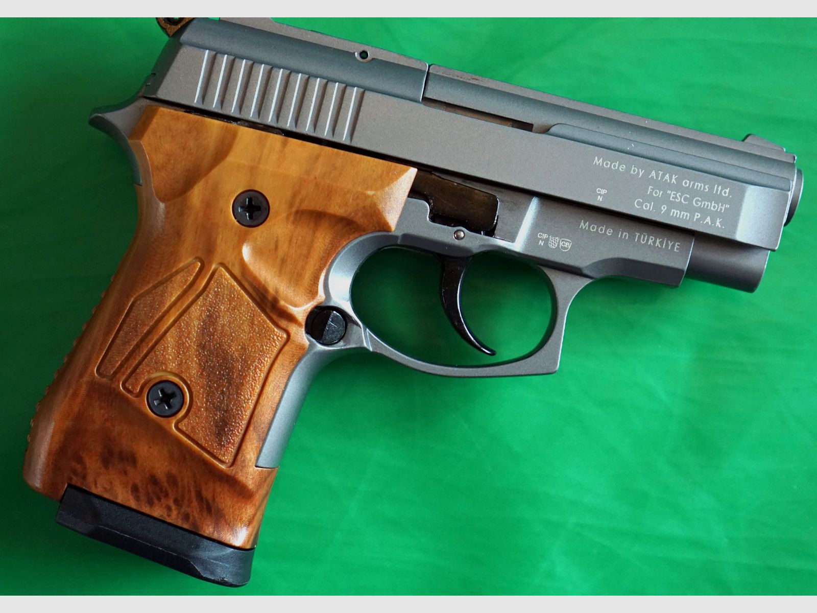 Zoraki 914 Schreckschuss Pistole 9mm P.A.K. titan Holzoptik (1014) 