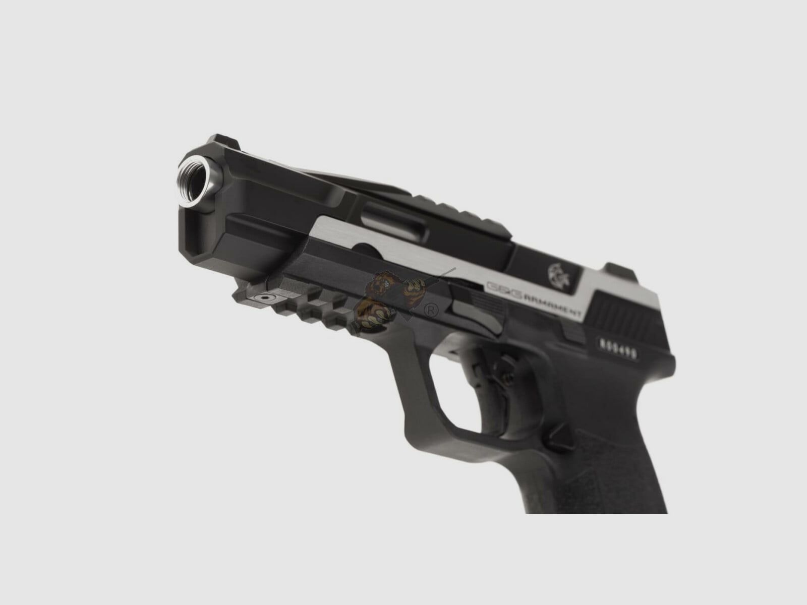 G&G Piranha TR GBB Airsoft Pistole in schwarz/silber -F-