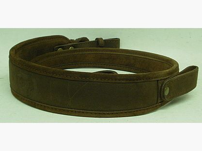 Ceinture en cuir 55 marron avec boucle pour le pouce