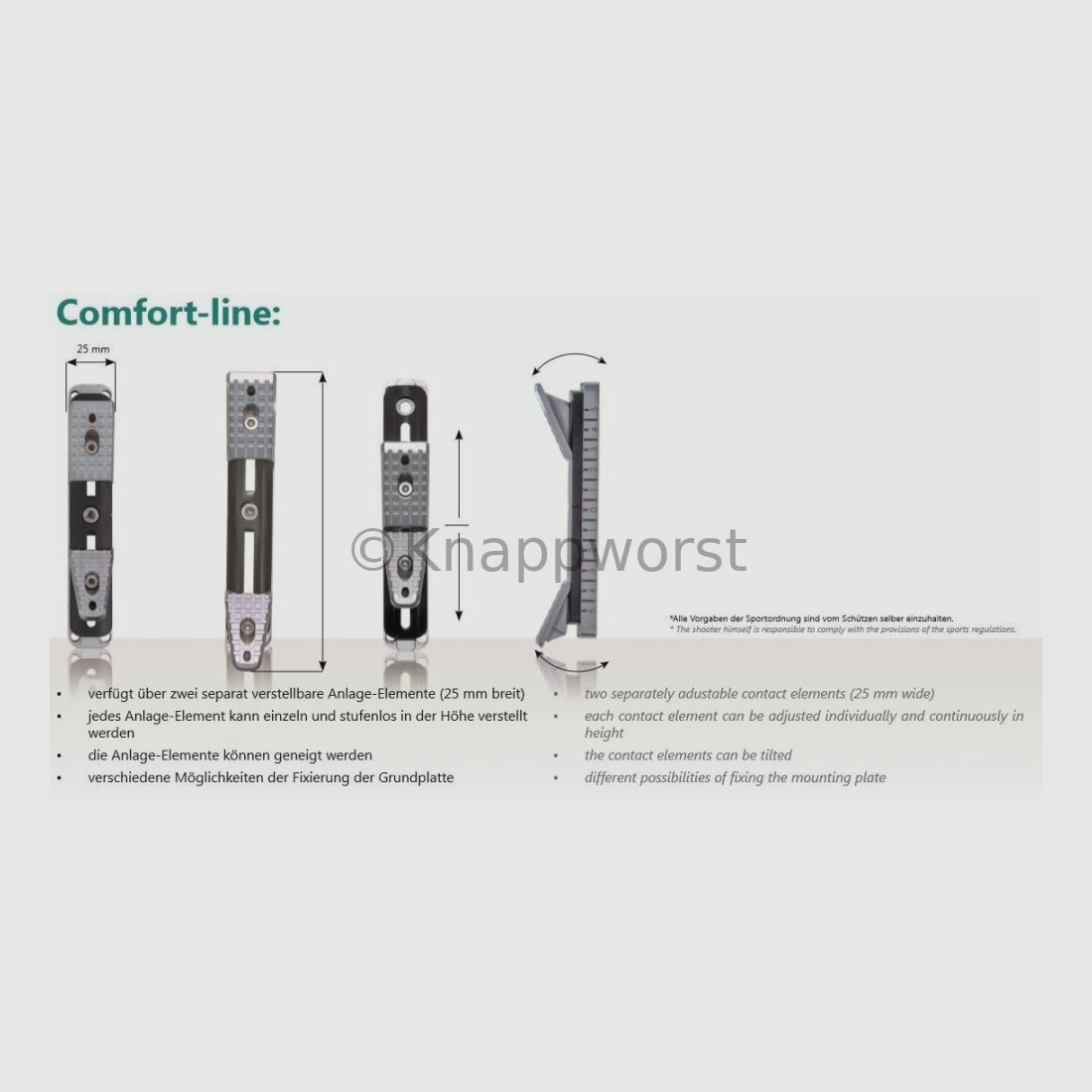 Feinwerkbau Feinwerkbau 800 Tapa Universal Comfort-line