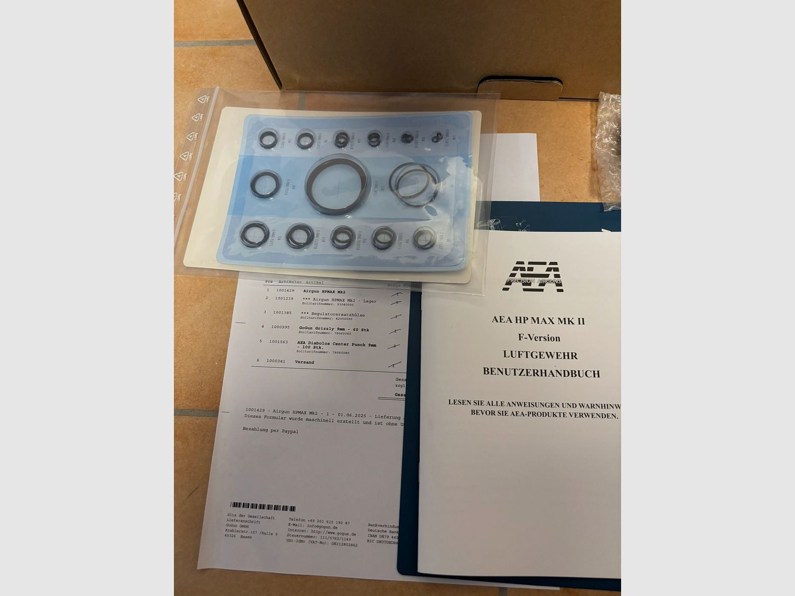 AEA HP MAX MK2 PCP air rifle – as good as new, complete package