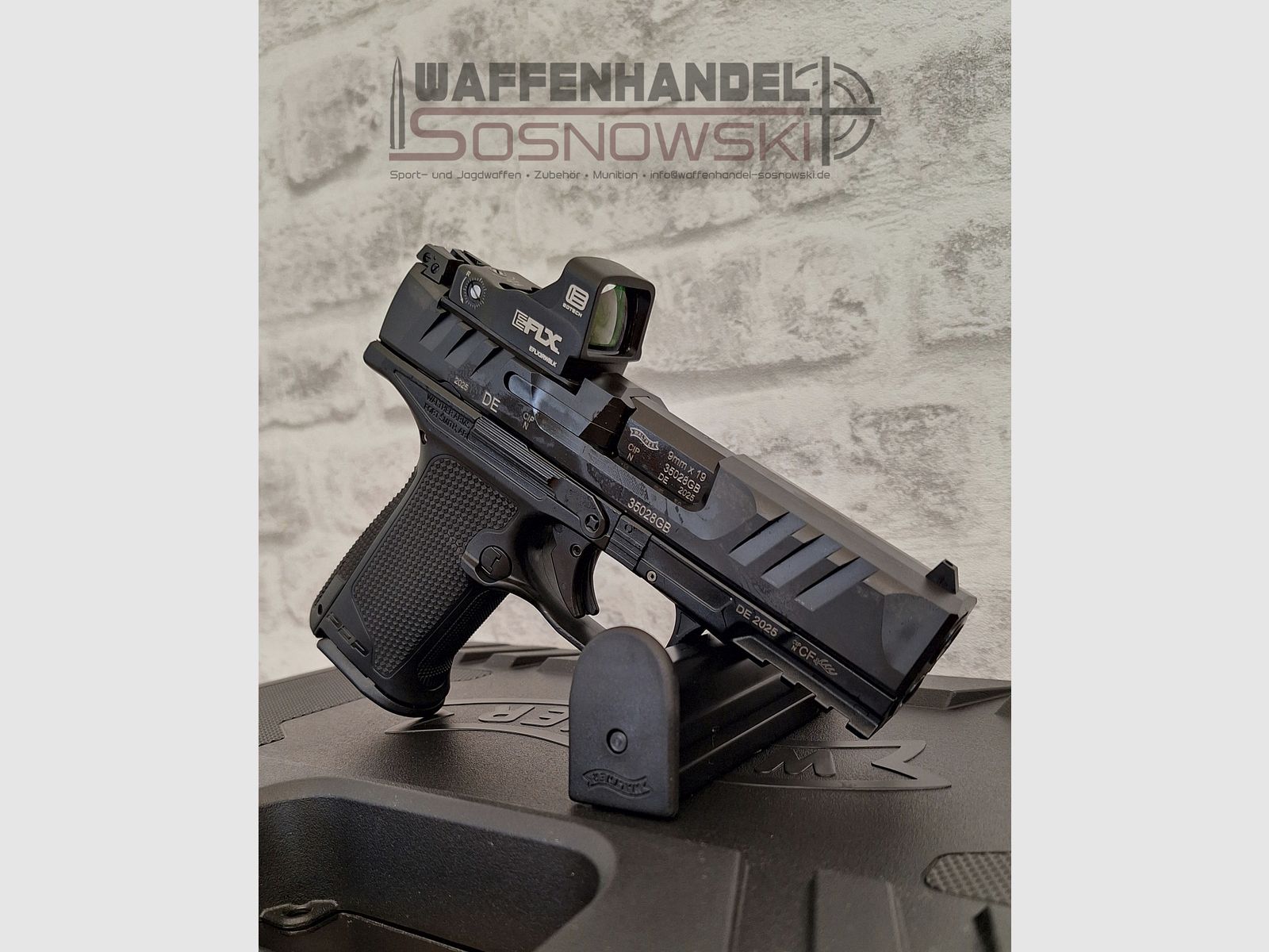 Pistole Walther PDP F-Serie OR 4" 9mm Luger & EOTech EFLX Mini Reflex Sight