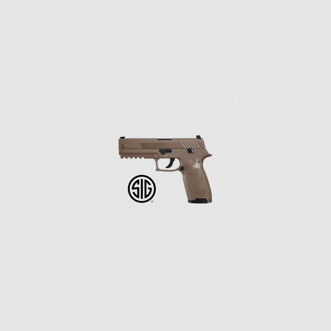 Sig Sauer P320 Coyote CO2 Sand Color - 4.5 mm Pellets / Steel BBs - Blowback, image 1 of 4