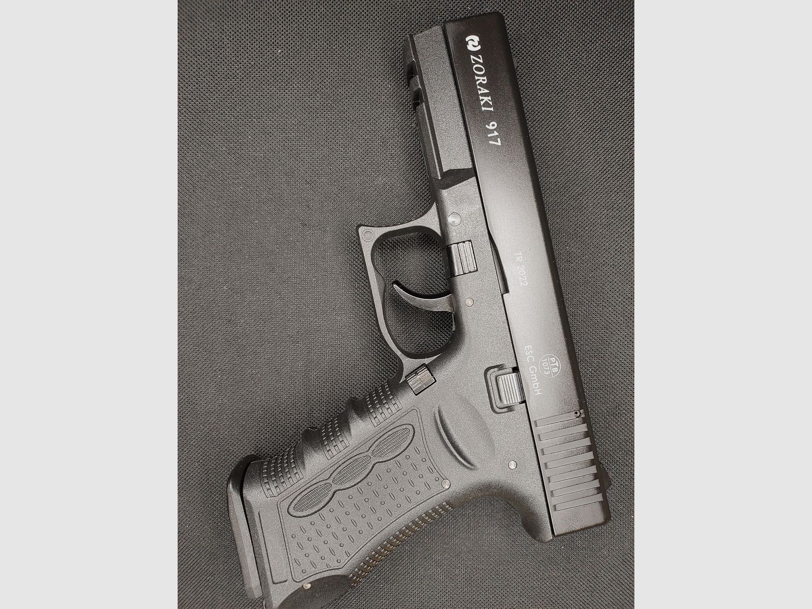 Zoraki 917 pistolet d'alarme 9mm P.A.K. (PTB 1073) comme neuf !