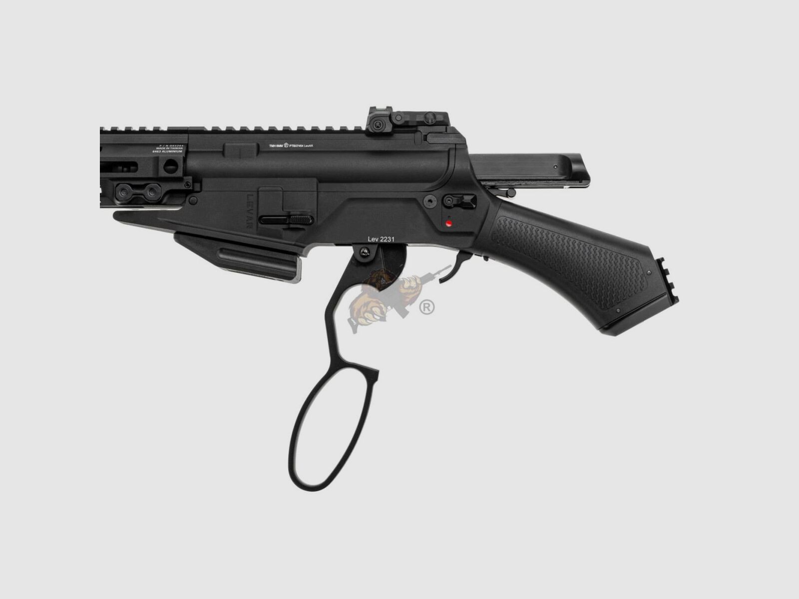 G&G LevAR 7" Fucile a leva a gas in nero Airsoft libero da 18