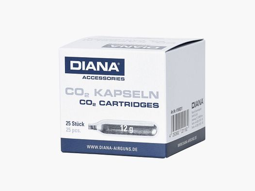 DIANA Co2 Kapseln | 12 g | 25 Stück