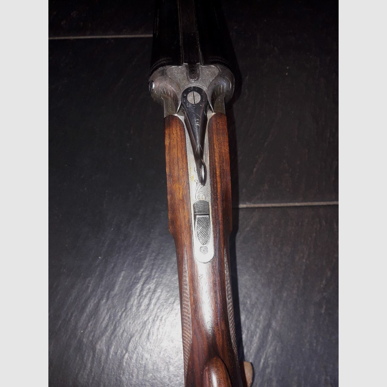 Merkel double-barrel shotgun english stock