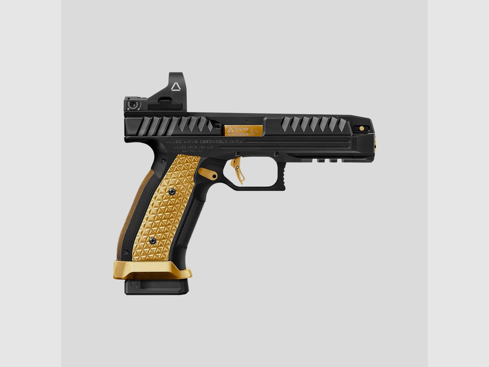 Laugo Arms – Alien Full kit (Zwart/Goud) [9mm Para], afbeelding 2 van 11