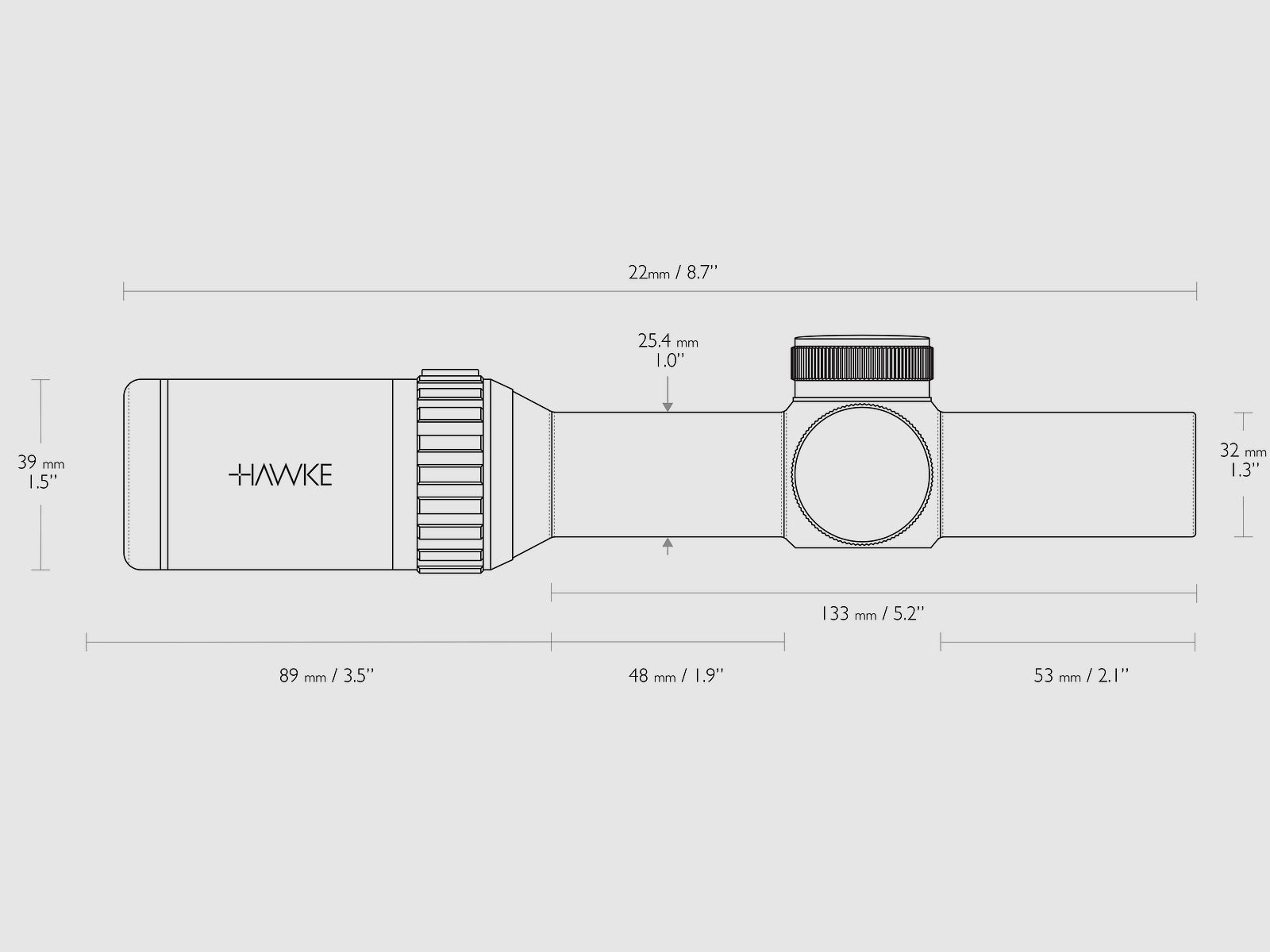 HAWKE 14205 Zielfernrohr VANTAGE IR 1-4X20 TURKEY DOT ABSEHEN