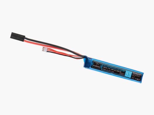 Nimrod Airsoft Lipo 7.4V 1300mAh 25C Stock  Tube Type - Mini Tamiya