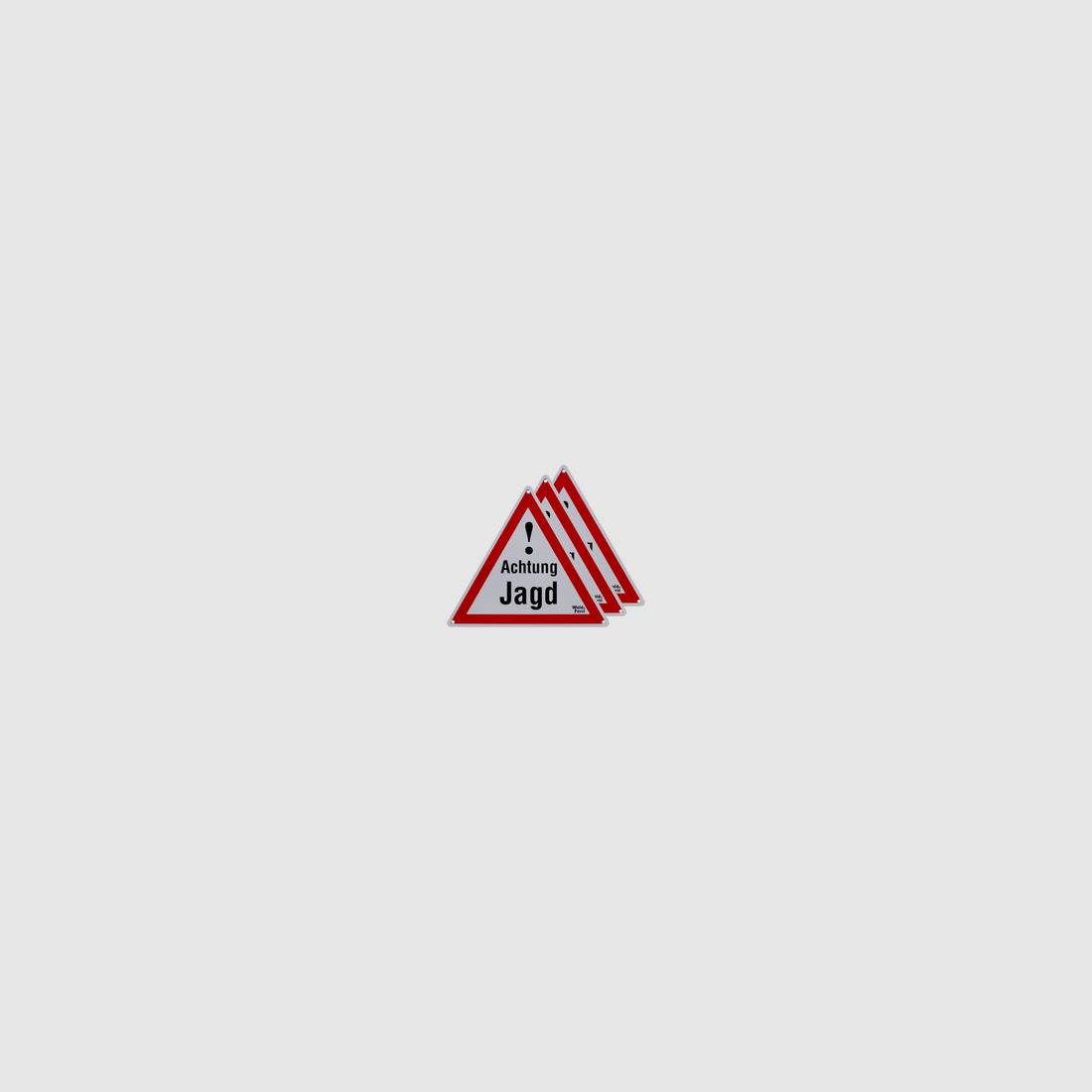 Warn Schild Achtung Jagd