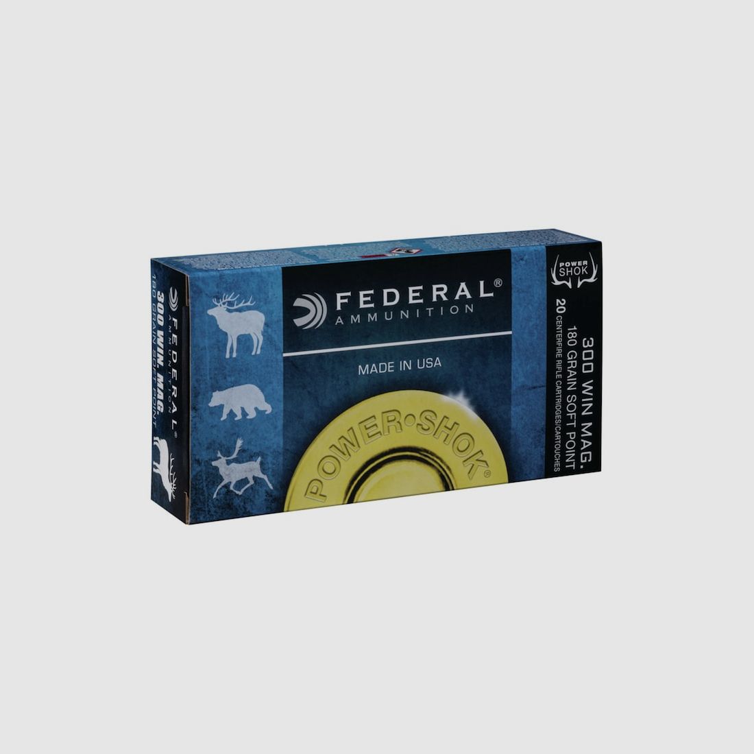 Federal Power-Shok .300 Win. Mag. 180GR JSP 20 cartridges