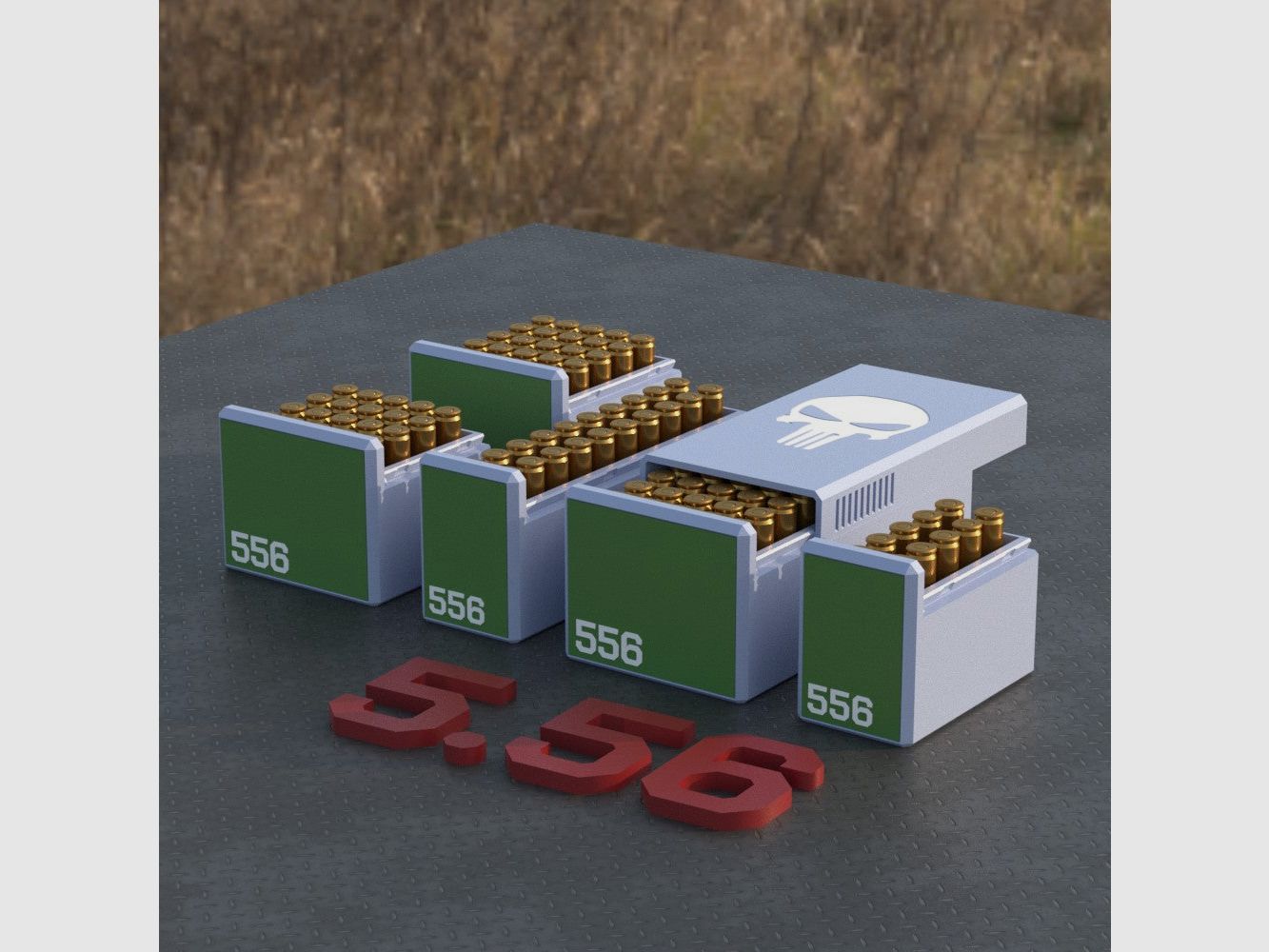 Filamelt Munitionsbox für .223 Remington / 5.56 – 50 Schuss