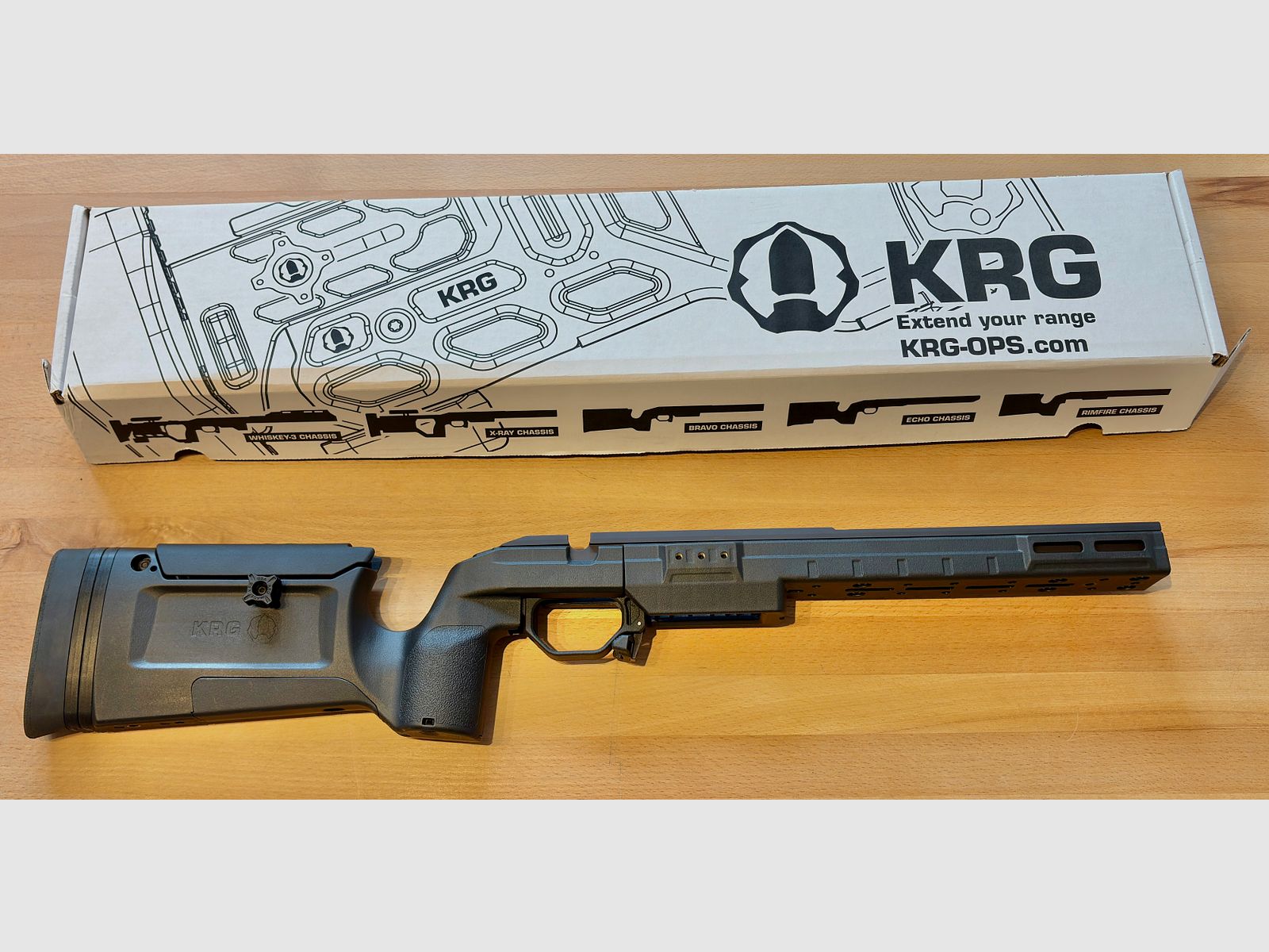 KRG Bravo Chassis für Tikka T3 / T3x / CTR, schwarz, super Zustand