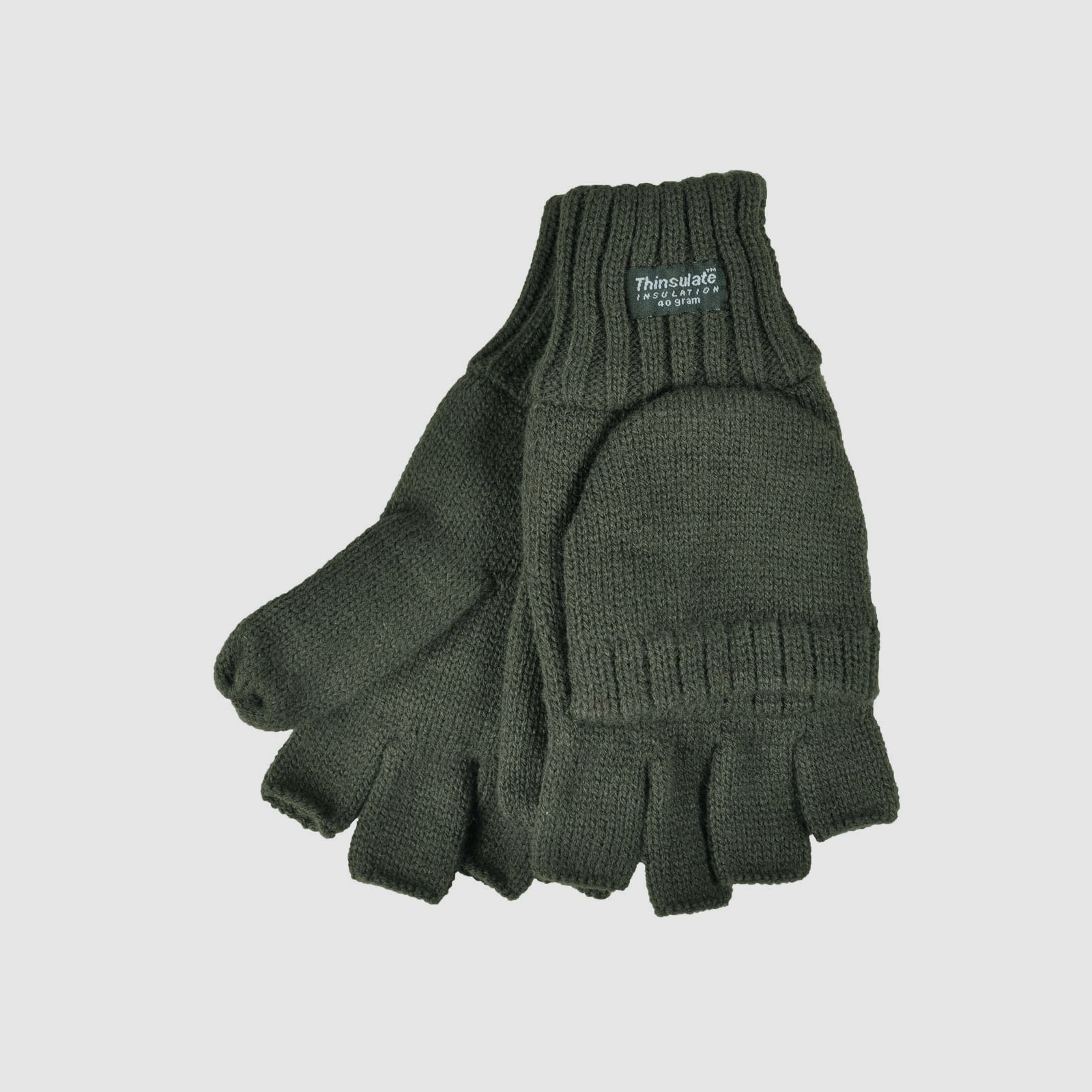 Strick-Handschuhe mit Fäustel – Größe: L