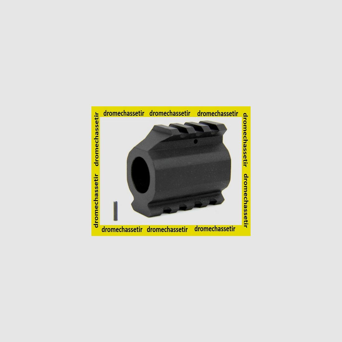 Gas Block for AR15, M4, barrel diameter 0.75, with 2 picatinny rails, black