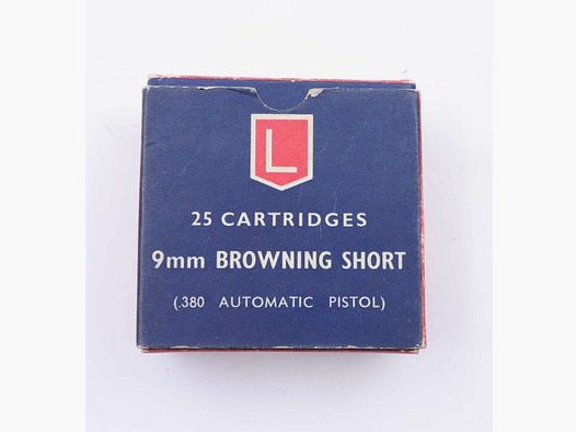 Lapua / Finnland Pistolenmunition 9mm Browning short/9x17