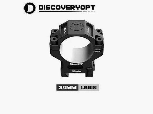 DISCOVERYOPT Colliers ALU 7075 34mm H 1,26 Zoll Picatinny