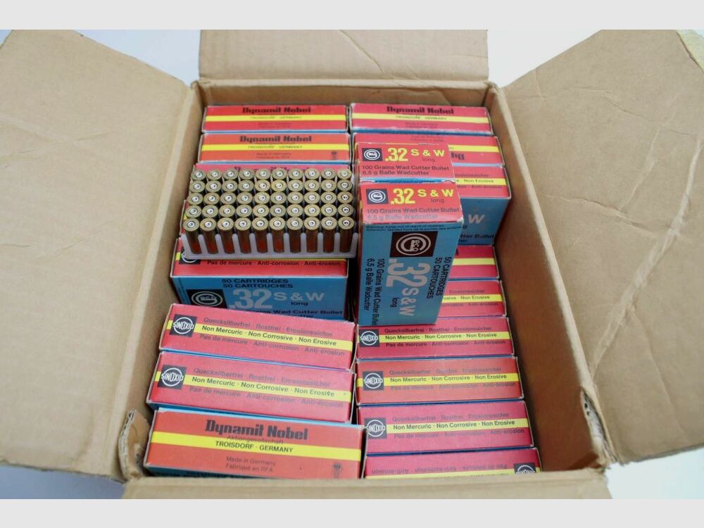 2500 bossoli Geco .32 S&W lungo