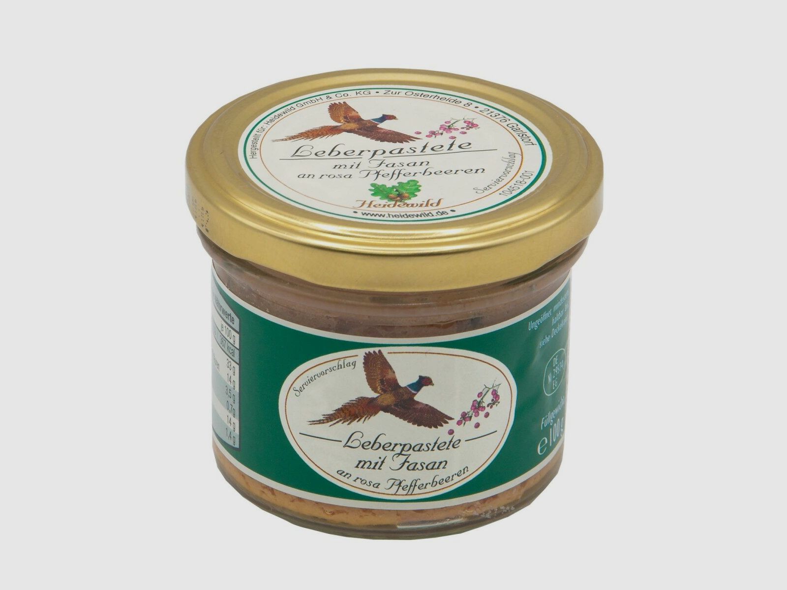 Heidewild leverpastei met fazant aan roze peper