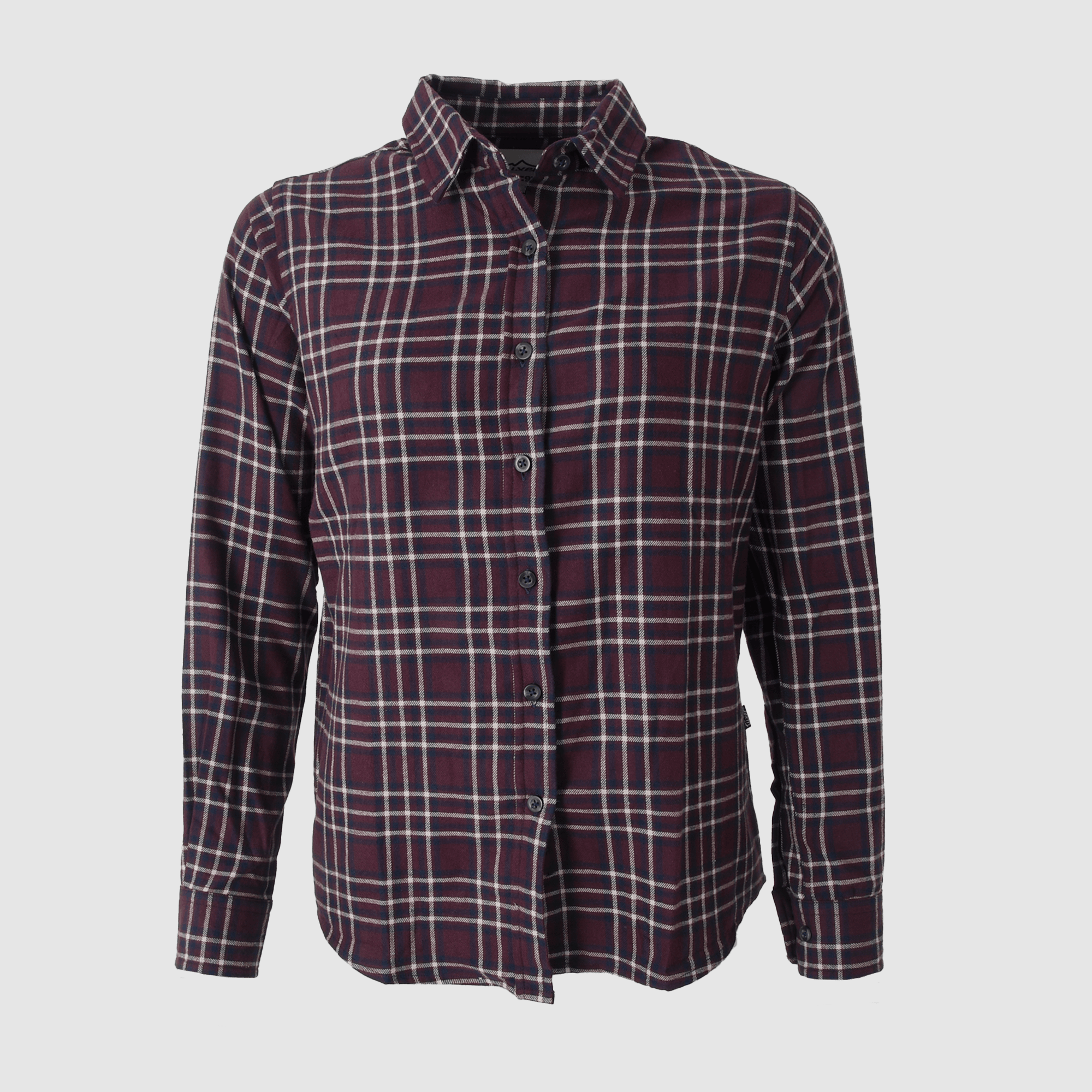 Tuxer Diana Women's Shirt Maroon Red Check 2XL