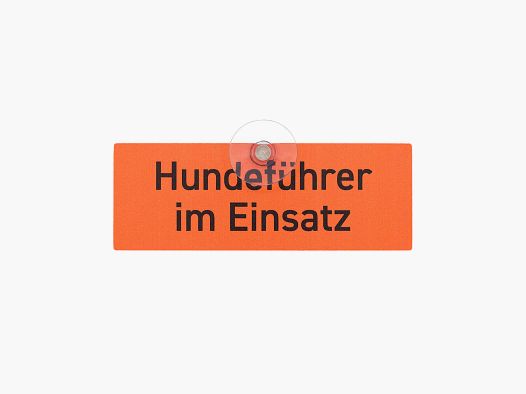 Auto sticker met zuignap "Hondengeleider in actie"