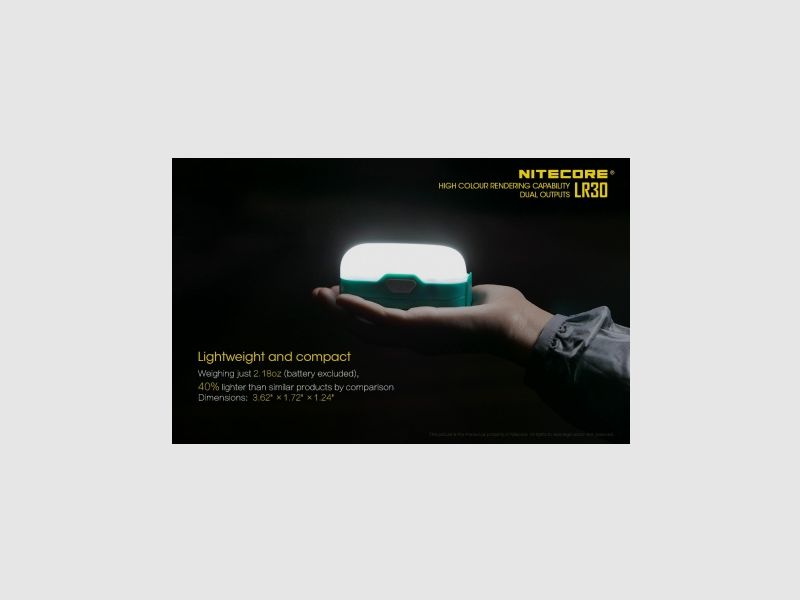 Nitecore LR30 flashlight 205 lumens Blue, image 5 of 16