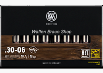 RWS .30-06 Hit Krótka Karabinu Linia Wydajności 10,7g/165 gr. a"20 szt.