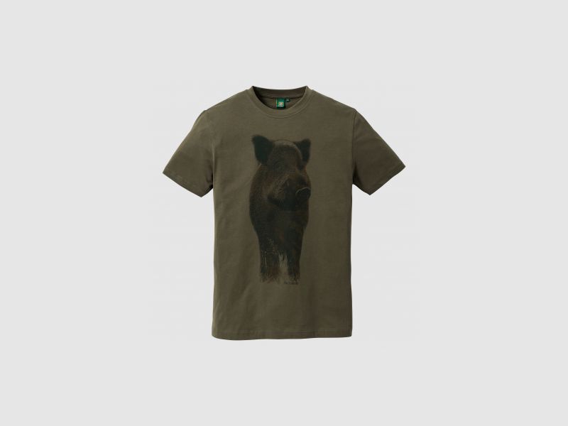 OS Trachten Heren T-Shirt Wild Zwijn | M