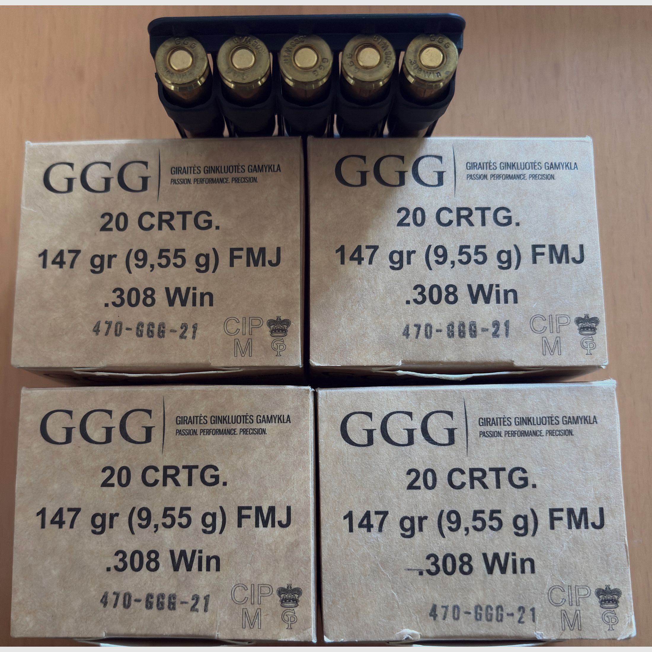 GGG 308win FMJ 147grs. 