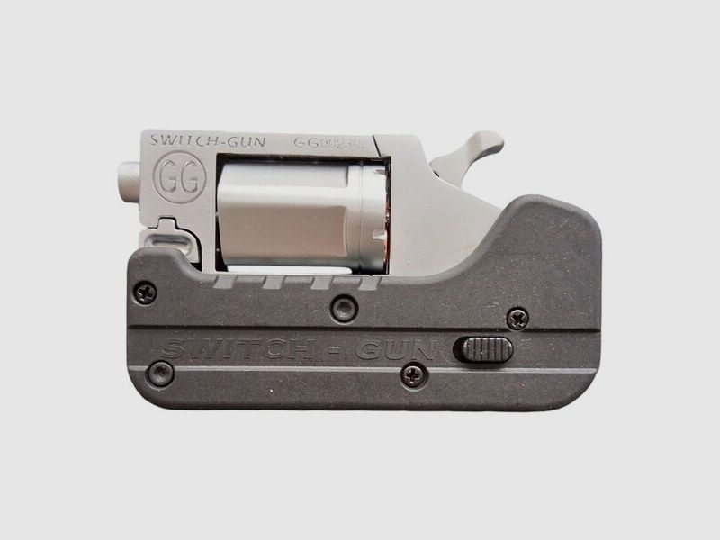 lifecard - Switch Gun Derringer - Single Action Folding Revolver - Modellwaffe! <0,5 Joule