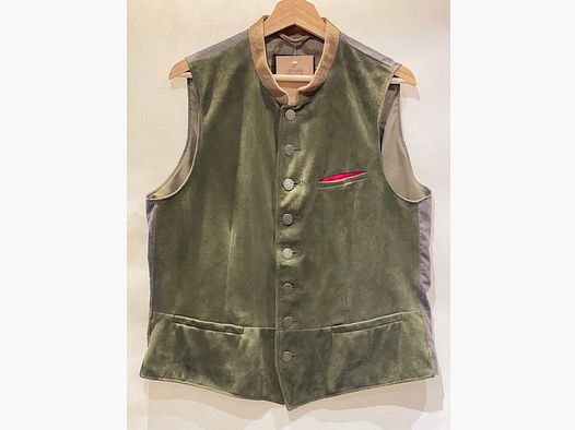 Gilet en cuir Meindl vert