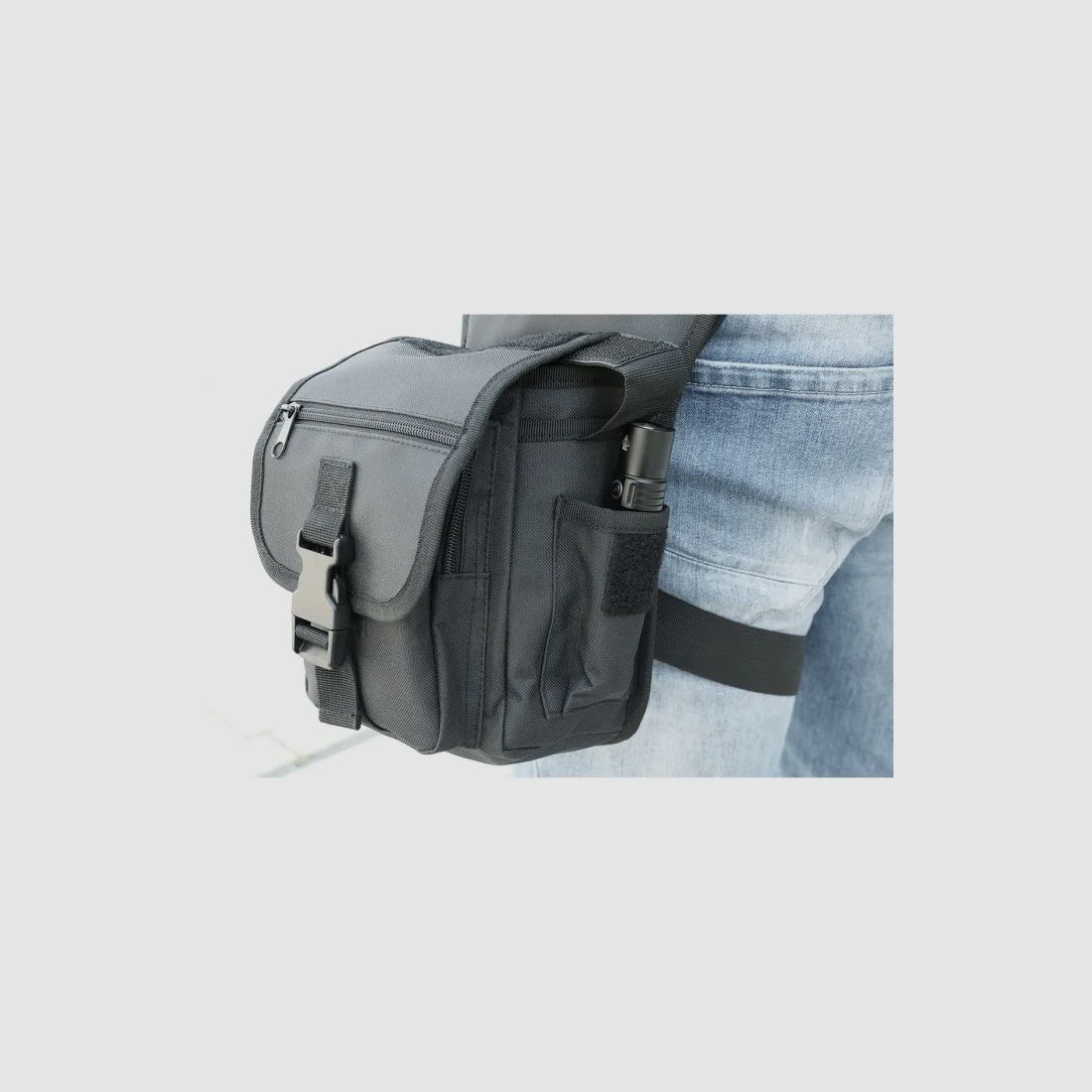 Hüfttasche mit Oberschenkel-Befestigung "Side Kick Bag" - Dark Camouflage