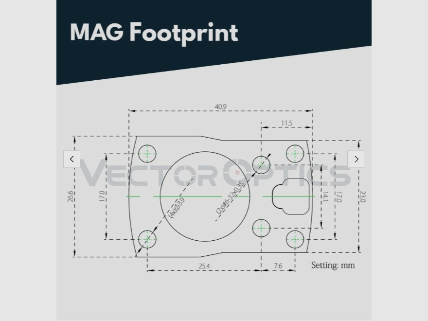 Vector Optics SCRD-M43 Frenzy-S 1x17x24 MOS Multi Reticle Leuchtpunktvisier